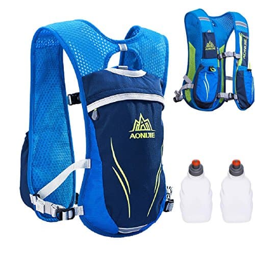 JEELAD 5.5L Running Race Hydration Pack Backpack Hydration Vest for Marathon Biking Hiking Cycling