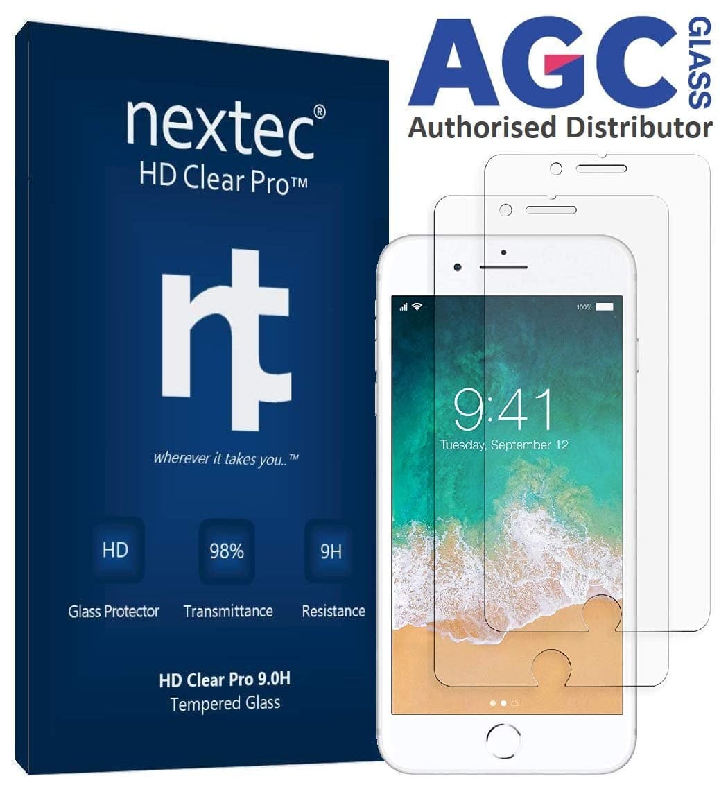 nextec iPhone 5 Screen Protector, Tempered Glass Screen Protector for Apple iPhone 5/ 5S/ 5C (HD Clear Pro 9.0H) AG+ Glass