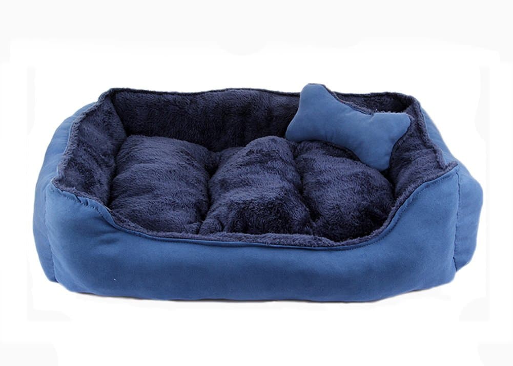 Pet Small/Medium Dogs Soft Short Plush Bones Cotton Bed Nest Mat