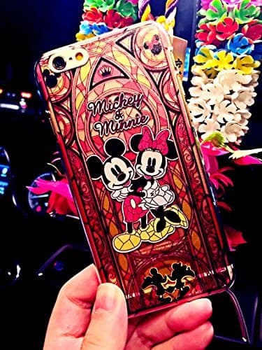 iPhone 7 / iPhone 7 Plus, [Hard Back Cover] Disney Cartoon Characters Theme Case / Disney Princess Theme Case (Mickey &amp; Minnie, iPhone 7 plus (5.5 inch))