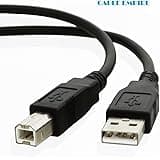 10ft USB Cable for: HP LaserJet 1100 Printer by Cable Empire