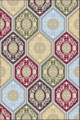 Contemporary Medallion 1059 Multi Colored Area Rug