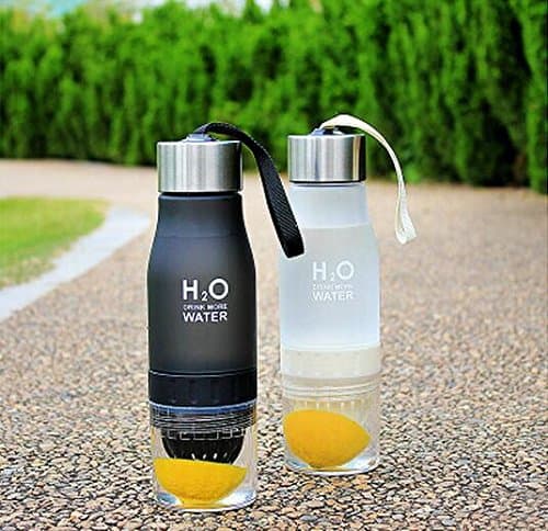 Ely 650ml H2O Lemon Juice Cup Fruit Water Bottle Infuser Drinkware for Outdoor Sports My Shaker Bottle BPA Free