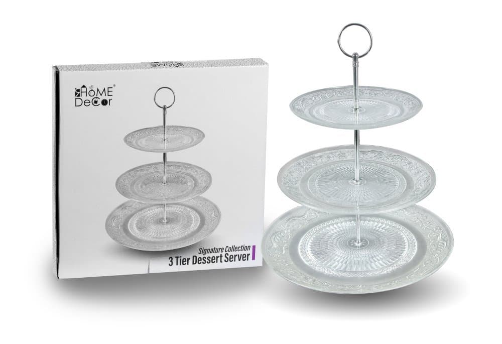 Signature Collection Decorative 3 Tier Dessert Server