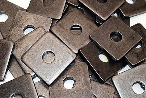(10) Plain Steel 3/4 x 2-3/4 Square Plate Washers 5/16 Thick Unplated