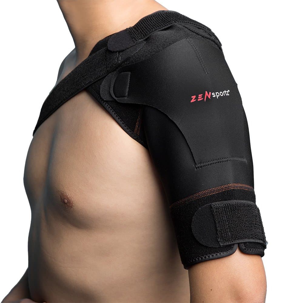 ZenSportz Shoulder Brace/Shoulder Strap Adjustable Copper Compression Sleeve and Shoulder Support for Men and Women - Arm Brace Immobilizer Sling for Shoulder Pain Relief, Rotator Cuff Injury