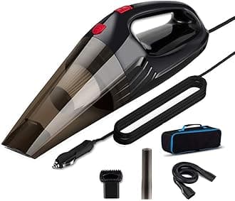 Voroly 5000PA Power Suction Handheld Car Vacuum Cleaner for Car Dry and Wet DC12V (Grey)