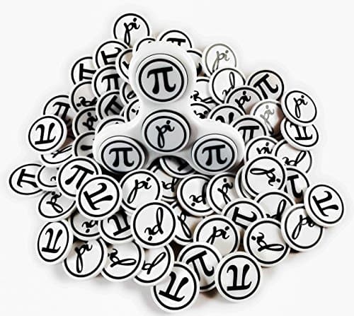 Pi SpinS White Mathematically Superior Fidget Spinner