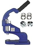 ClipsShop CSTEP-2 Grommet Machine Kit - Includes Machine, Die Set (#0), & 500#0 1/4'' (i.d.) Nickel Self Piercing Grommets