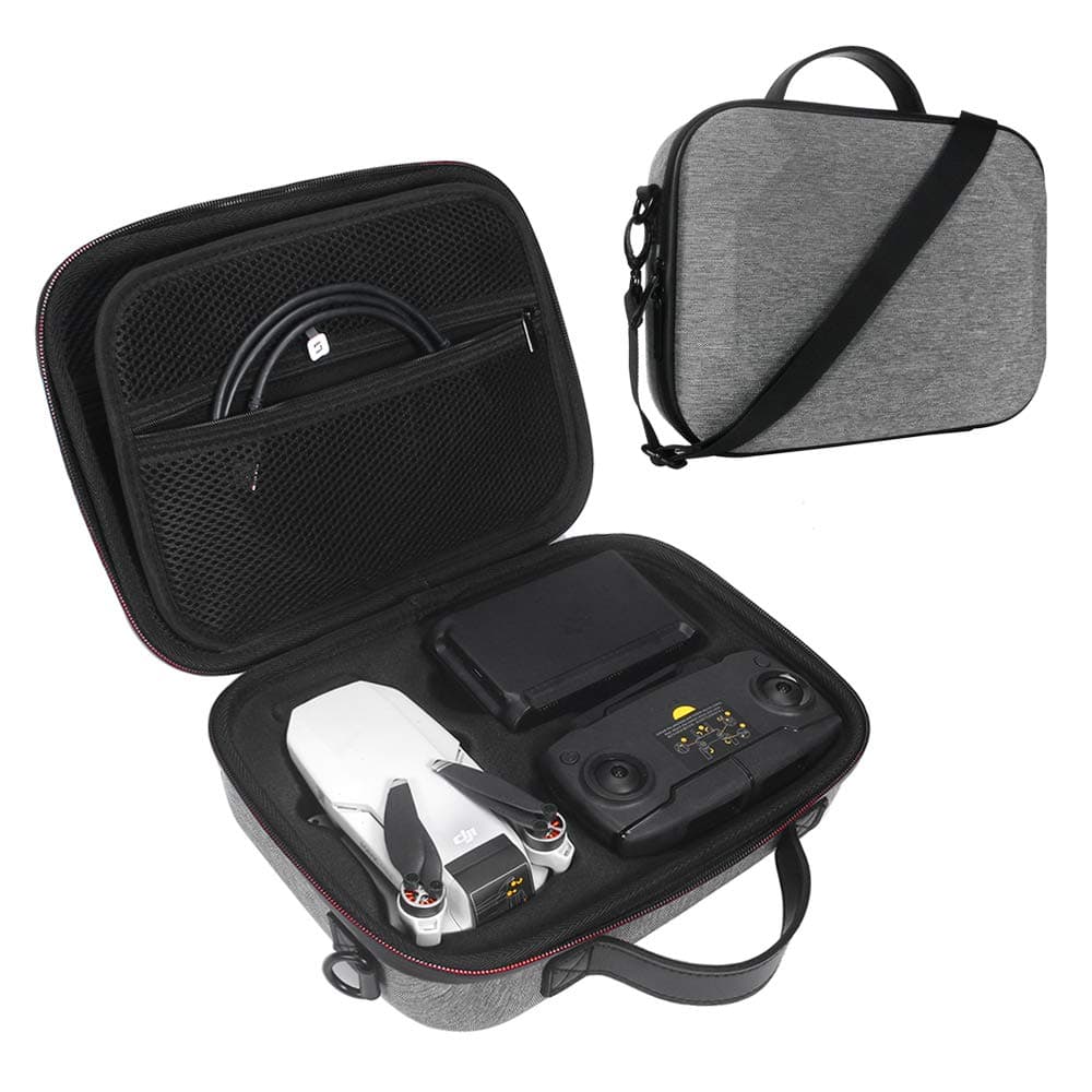 Simumu Hard Carrying Case Compatible for DJI Mavic Mini Drone and Accessories (Gray)