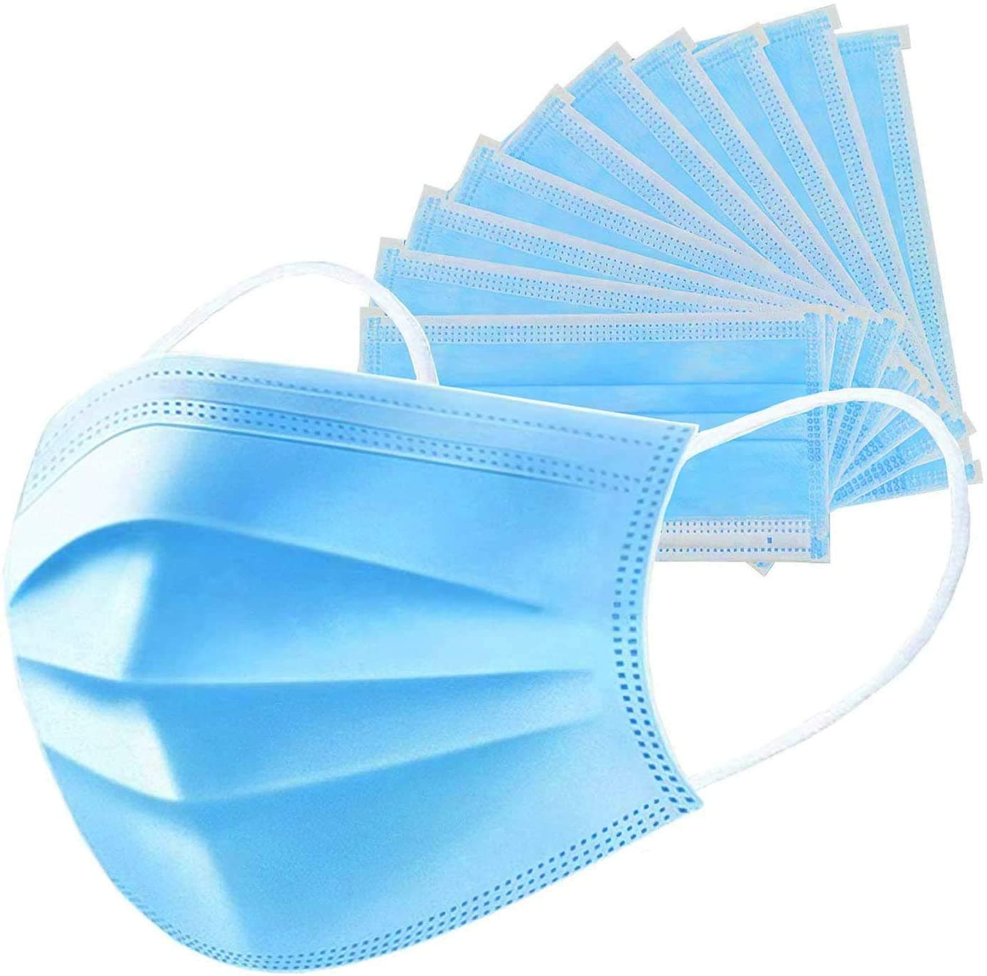 30 PCS Disposable Masks Disposable Eye Mask Dust Breathable Earloop Face Mask Comfortable Sanitary Mask Thick 3-Layer Masks