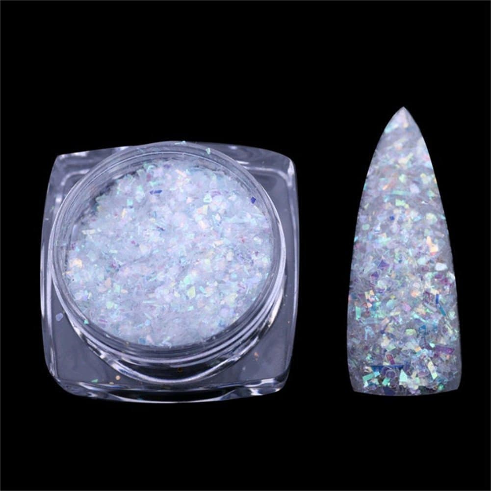 1 Box 1g Seashell Paillette Sequins Nail Powder Glitter Shell Nail Sequins DIY for UV Gel Polish Nail Art Accessories