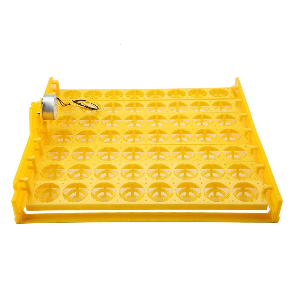 iFCOW Egg Turning Tray, 56 Eggs Mini Incubator Hatcher Automatic Egg Turning Tray Tool with Motor