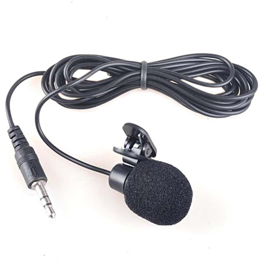 microphone Mini 3.5Mm Hands Free Lavalier Lapel Wired Clip For Computer Smartphone