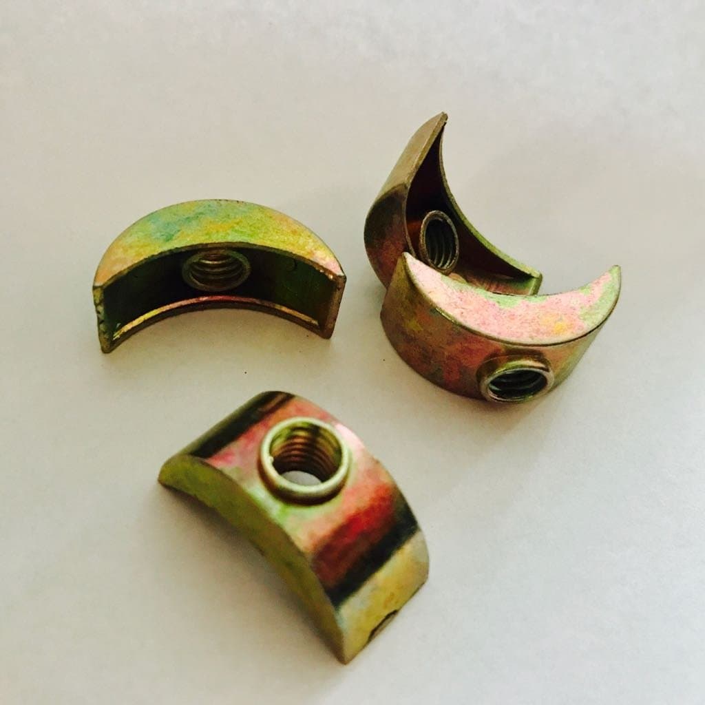 Husseinbolt New Replacement M6 Half Moon Nuts (Pack of 2)