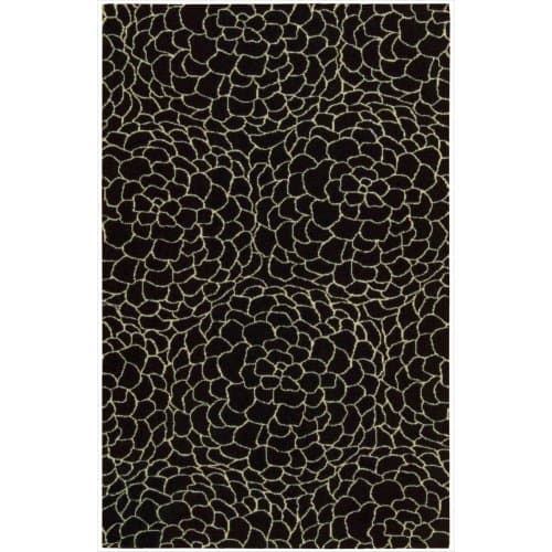Calvin Klein Home Loom Select LS12 Rectangle Rug, 3.6-Feet by 5.6-Feet, Black