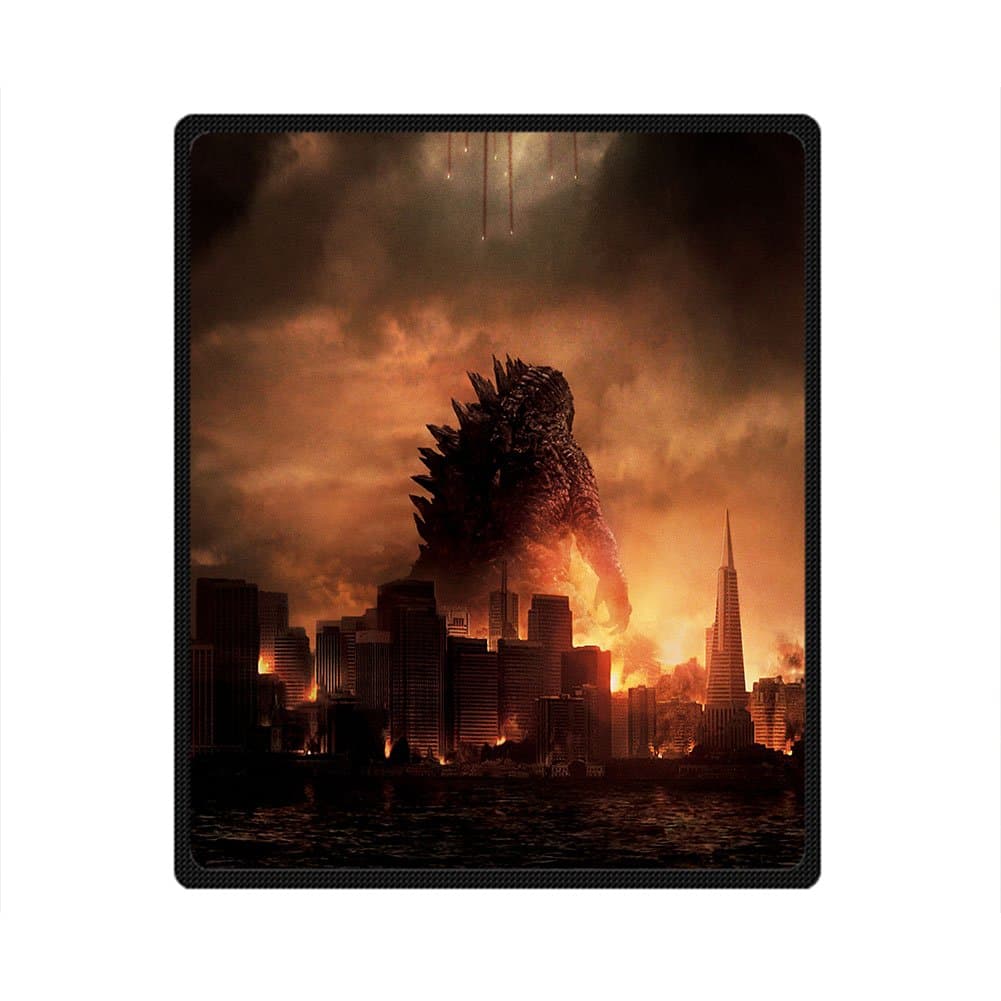 Bed Blankets,Plush Cotton Throw Custom Godzilla Monster Throw Blanket- 40"x 50"