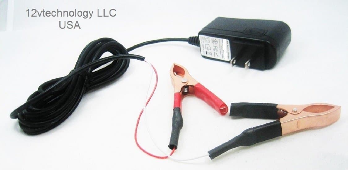 Automatic Smart Battery PS5 12 Volt Trickle Charger Alligator Clips Motorcycle ATV Lawn Mower, Snowmobile