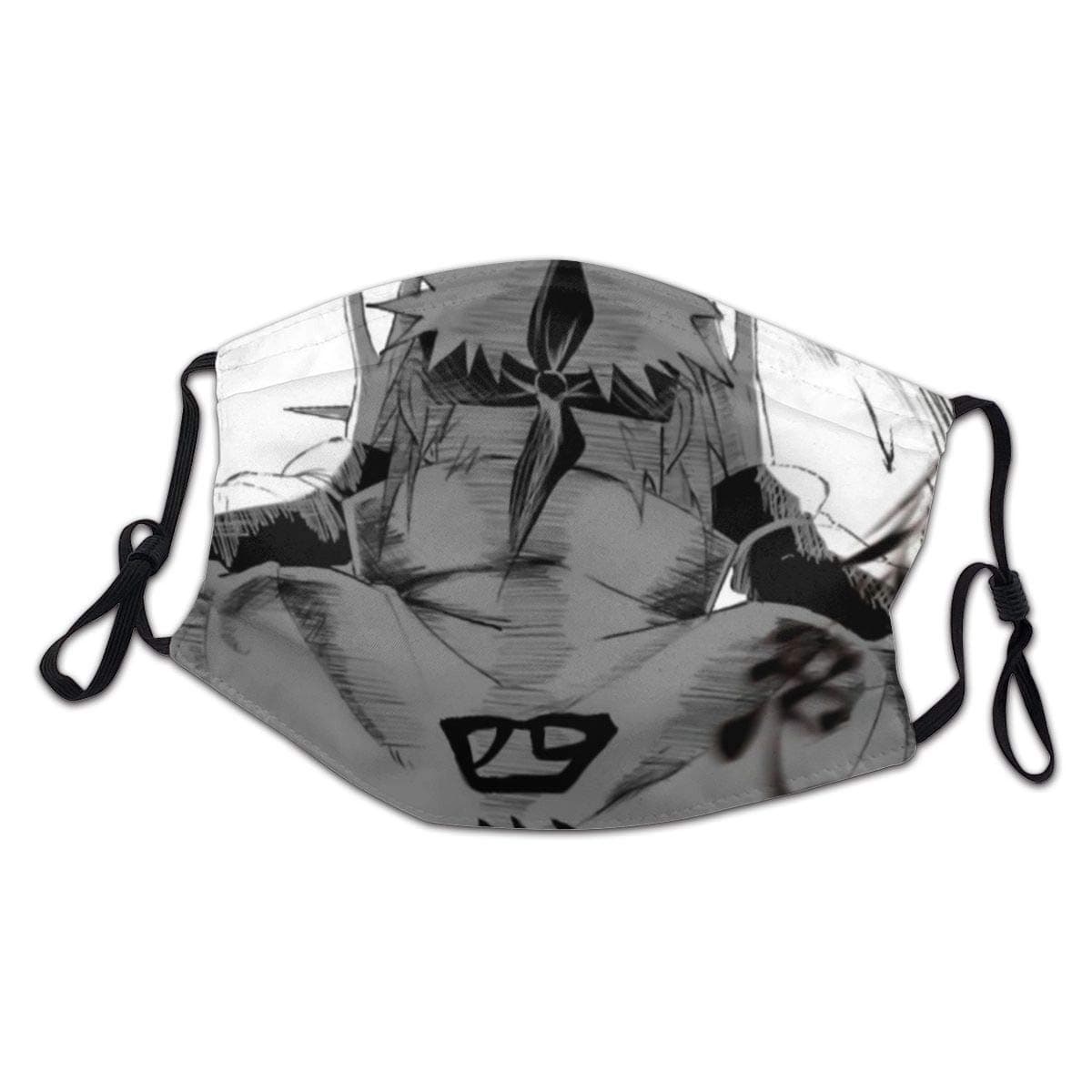 Soft Face Mask with M Shaped Nose Clip and Filter Pocket Reusable Breathable Mouth Masks for Kids Teens Outdoor Cycling Anime Naruto Minato Space¨CTime Ninjutsu Yellow Flash