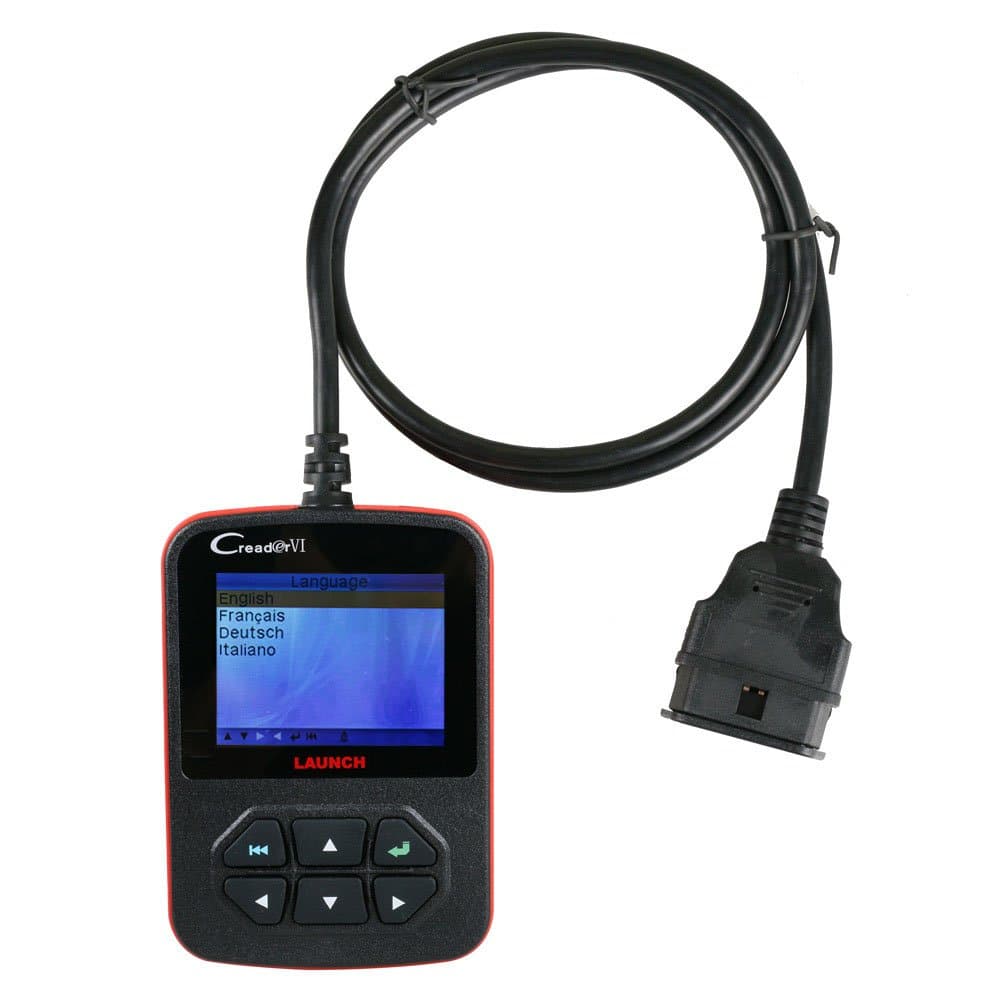 OBD2 Engine Scanner Code Reader Launch Creader VI creader 6 Auto code scanner for OBD2 OBDII EOBD Diagnostic Scan Tool with Live Data Reading Function Color Screen(English,French,German,Italian)