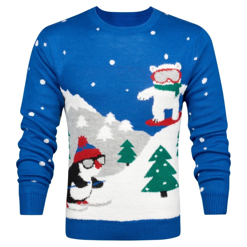 Nutmeg Mens Scenic Jumper, Extra Large