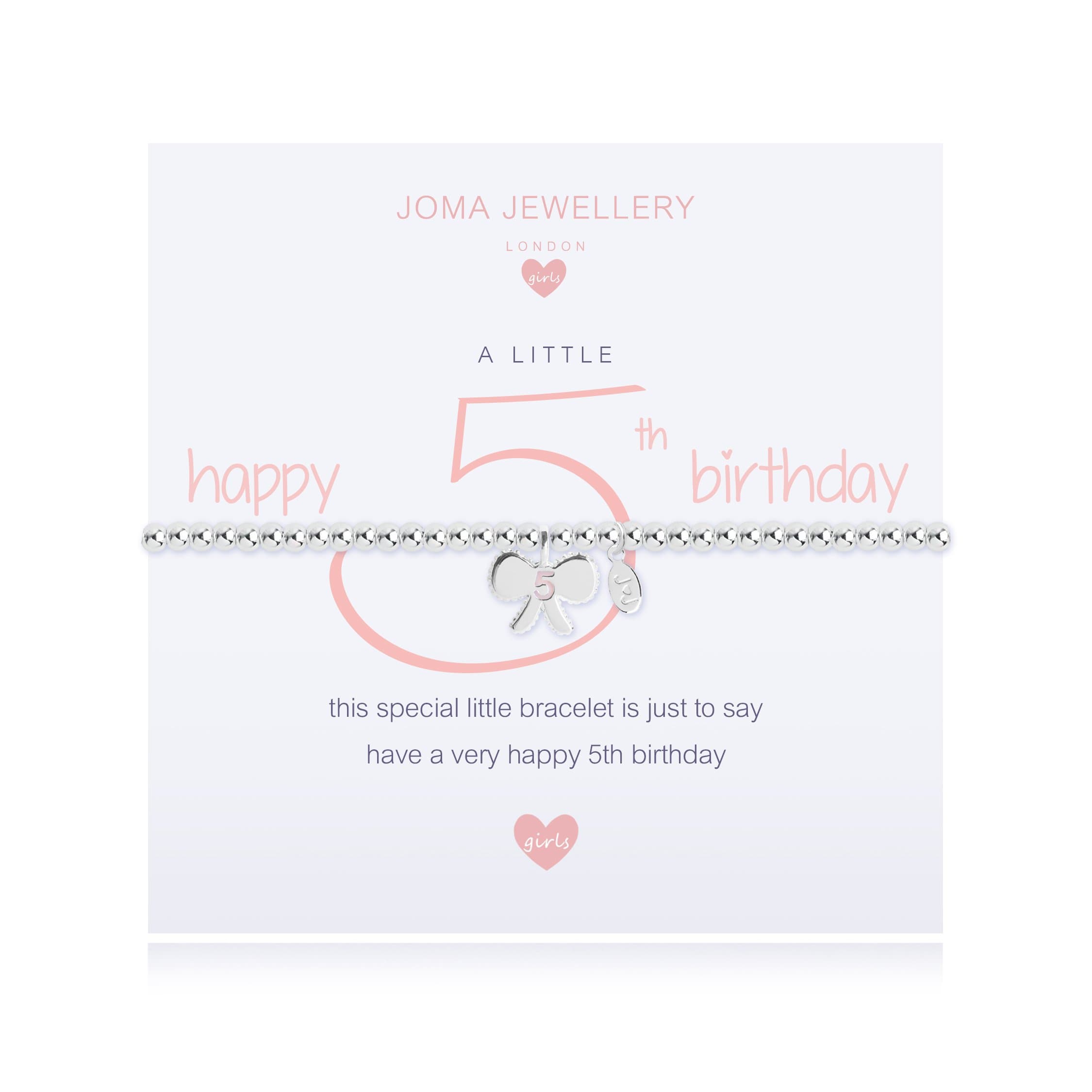 a little 5th Birthday bracelet