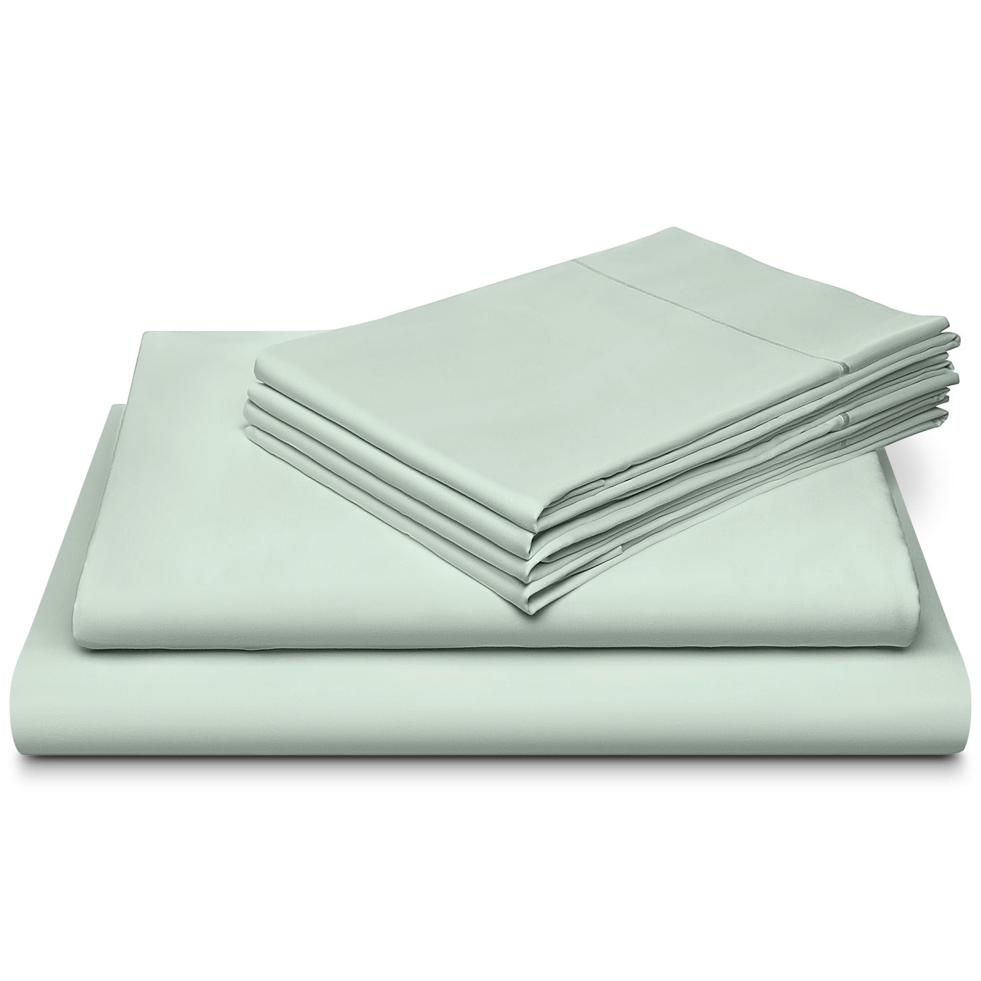 DREAM CASTLE 800 Thread Count 100% Cotton Sheet Set with Bonus Pillow Cases, Soft Sateen Weave,Queen Sheet, Deep Pockets,Hotel Collection,Luxury Bedding- Super Sale, Ballad Blue Linens