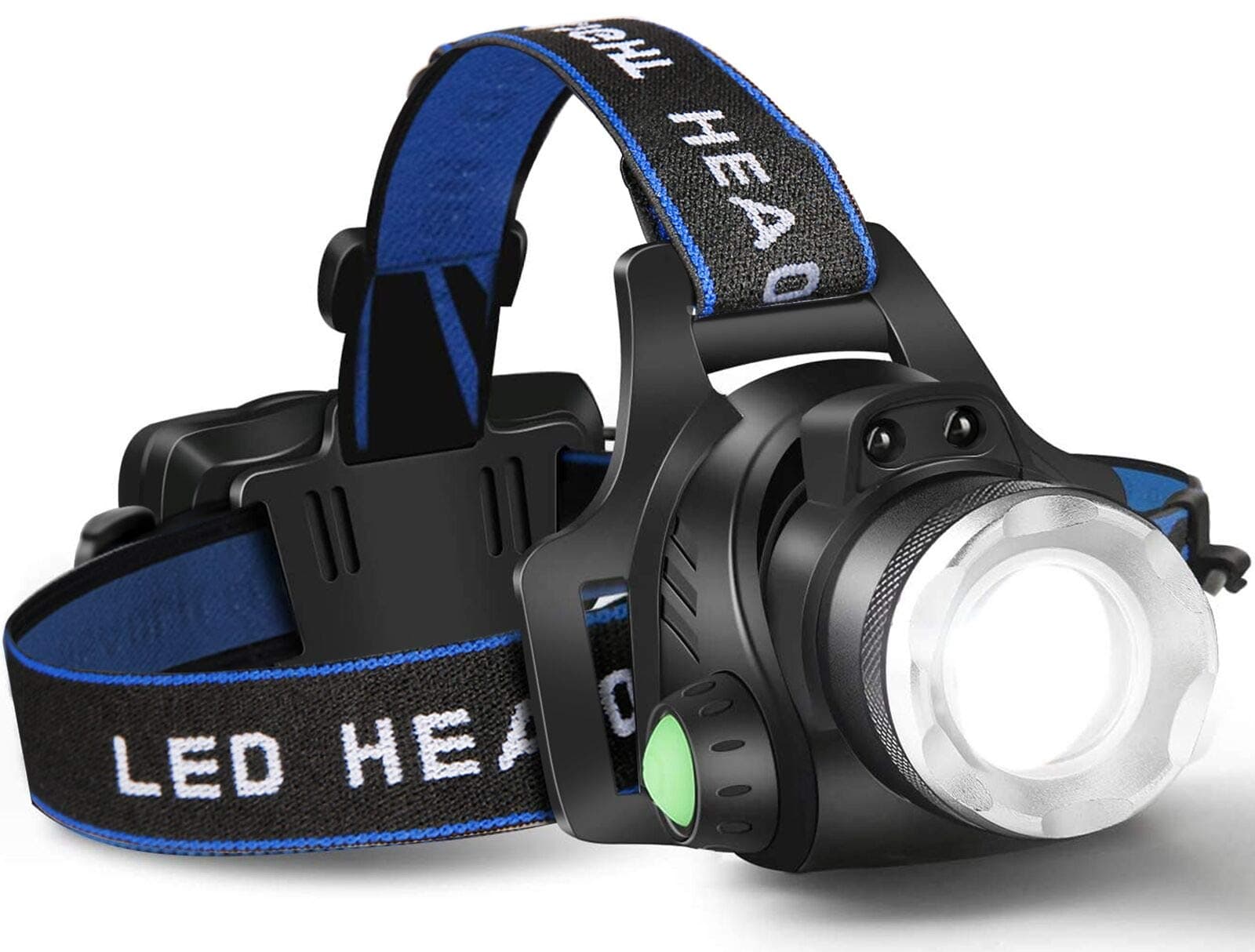 Headlamp Flashlight, USB Rechargeable Led Head Lamp,Waterproof T6 Headlight with 4 Modes and Adjustable Headband, Perfect for Camping, Hiking, Hunting