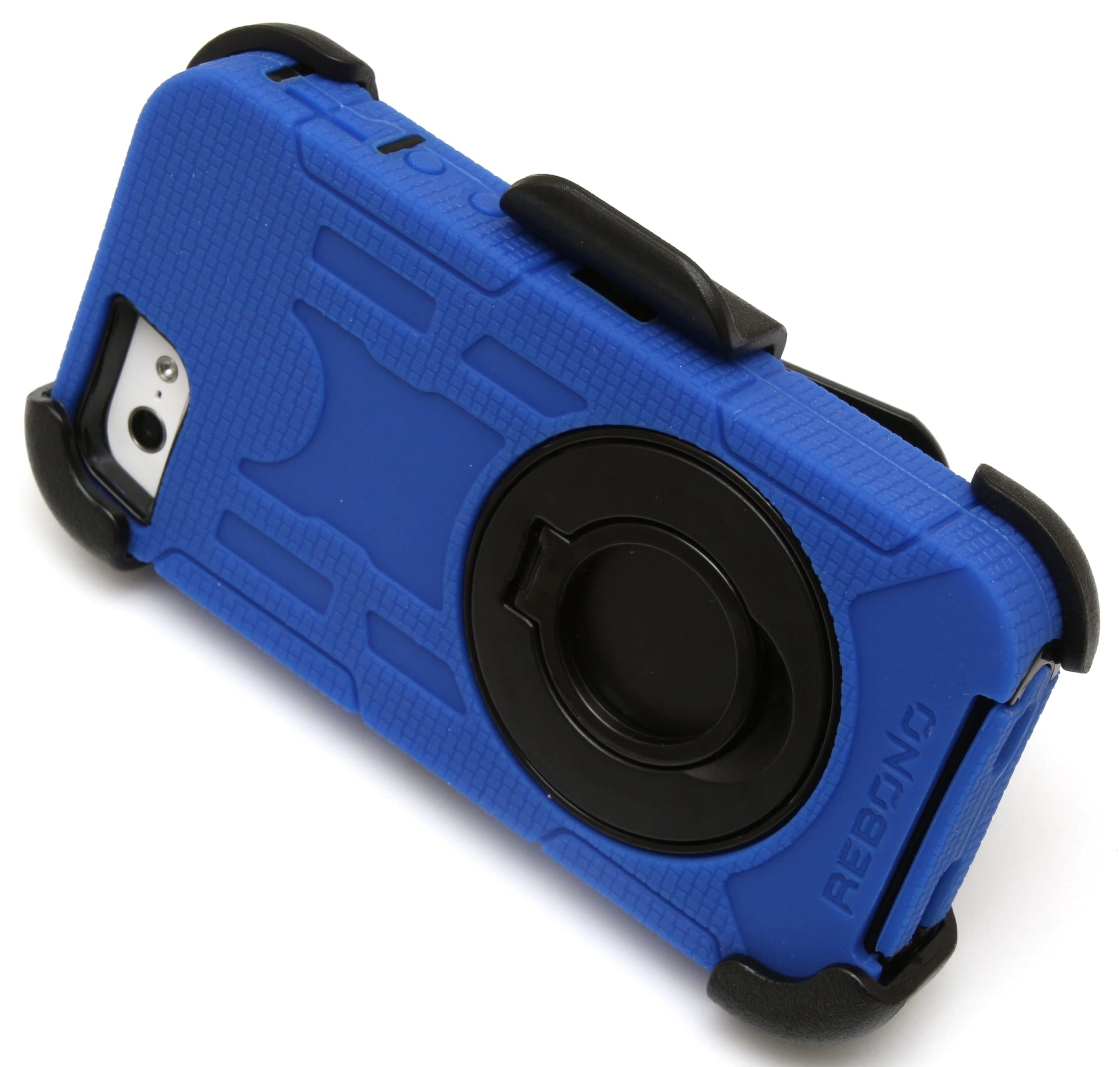 Rebono Rugged Shockproof Defender Armor Case For iPhone 5/5s/SE With Rotating Belt Clip & Kickstand (DARK BLUE)