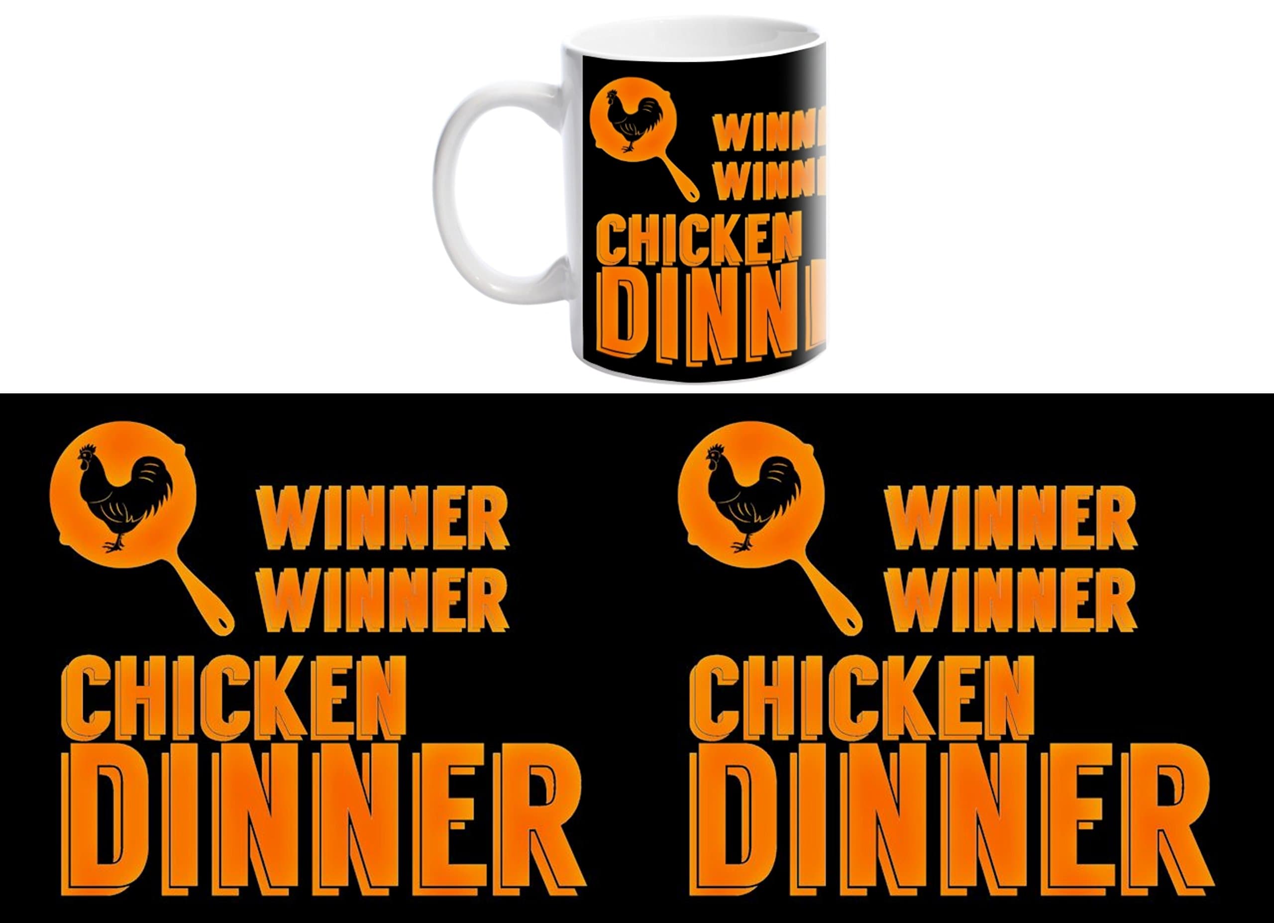 PUBG Player Unknown Battlegrounds 'Winner Winner Chicken Dinner' 11oz Mug by Forever Personal Designs