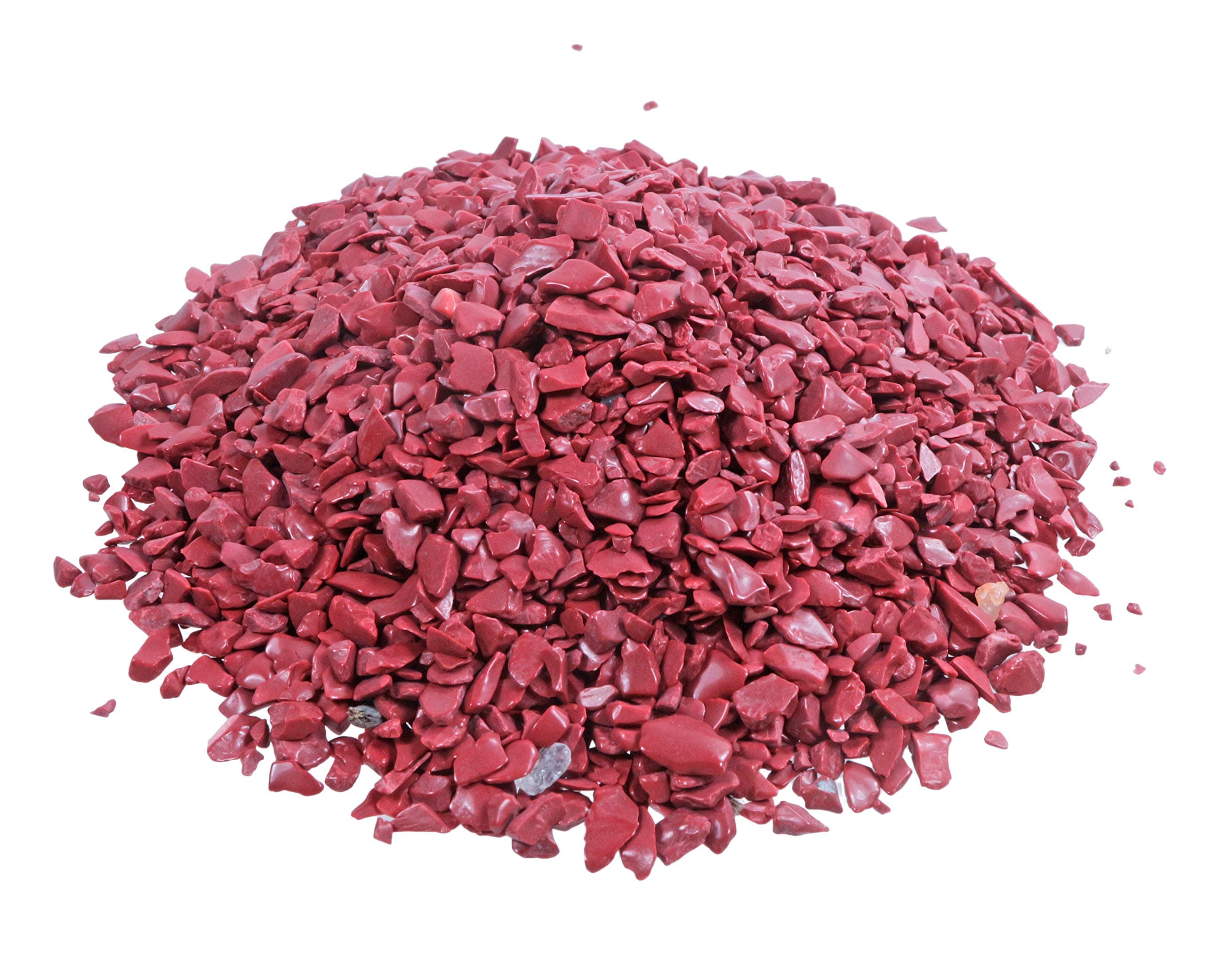 Red Jasper Mini Tumbled Stone Chips, 1,000g, 5 – 10 mm