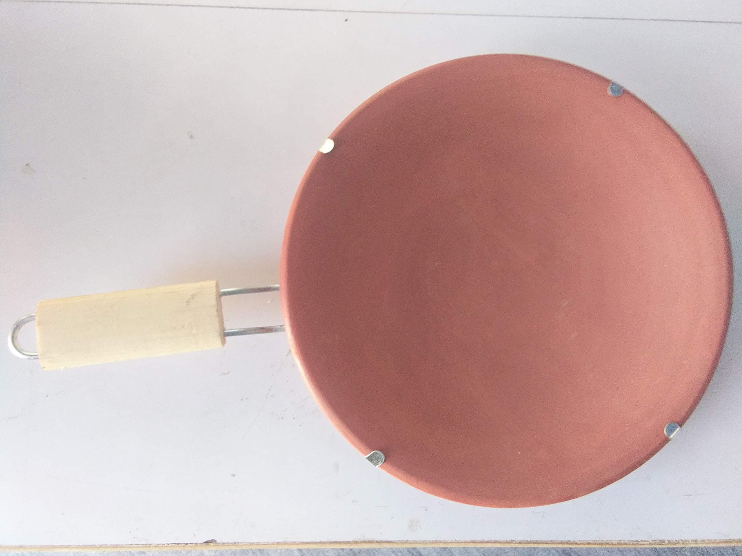 Daksh craft Villa Earthenware Tawa, Red