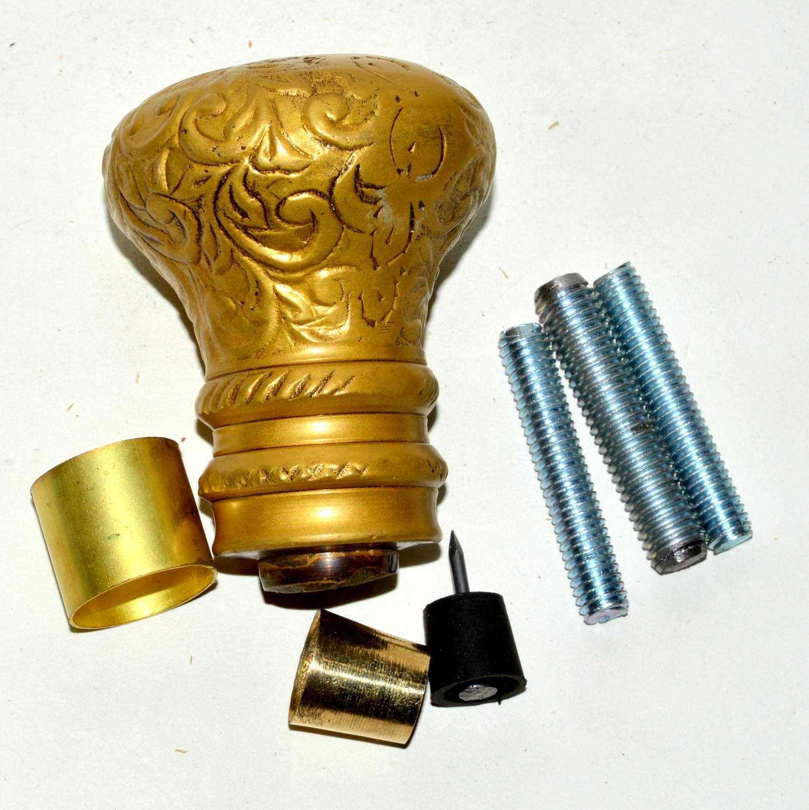 Vintage Style Solid Brass Handle Designer Wooden Walking Cane Stick Antique Gift