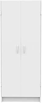 ClosetMaid Pantry Cabinet Cupboard with 2 Doors, Adjustable Shelves, Standing, Storage for Kitchen, Laundry or Utility Room, White