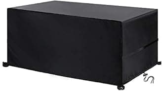 YoungBee Garden Furniture Covers - Rectangular/Square Outdoor Rattan Sofa Set & Patio Table Covers - Waterproof, Anti-UV, Tear-Resistant 420D Oxford Fabric - 242*162*100cm