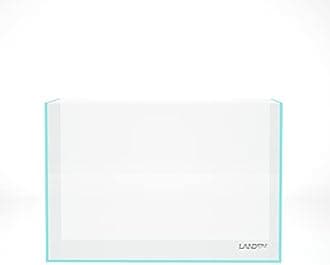 Landen 45P 10 Gallon Rimless Low Iron Aquarium Fish Tank,W17.7×D11.8×H11.8 in(45x30x30cm) 5mm Thickness with Nano Foam Leveling Mat
