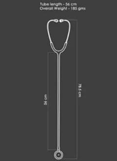 Classico III Zed_Black Light Wait Chest Pies Stethoscope, Stainless Steel Dual-head stethoscope For Nurses/Students/Doctors Acoustic Stethoscope (Navy Blue)