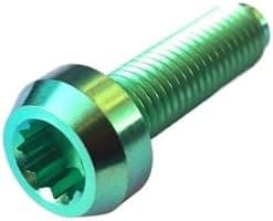 NKCVEZBW Compatible With 6Pcs Titanium BBS Split Rim Bolts M7*24 Mm 12 Point Hea D Screw Ti6Al4V Two-Piece Three Pieces Wheel Hub Ti Fastener(Green,M7x32)