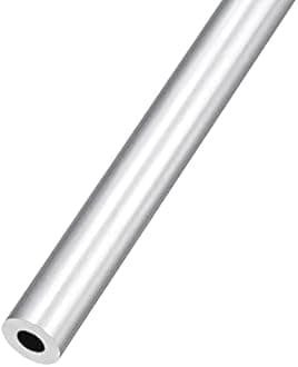 METALLIXITY 6063 Aluminum Tube (10mm OD x 5mm ID x 250mm L), Aluminum Round Tubing - for Home Furnishing, Machinery, DIY Handicraft
