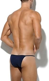 Arjen Kroos Thong Men's Briefs Underwear Cotton Male Undergarment Inner Boxer Pants Base Layer 3D Structure Breathable Front Closure Solid AK2011