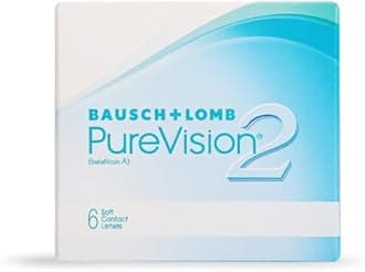 Bausch & Lomb Purevision2 Contact Lens - Spherical | Monthly Disposable | Silicone Hydrogel Material | (-8, Pack of 6)