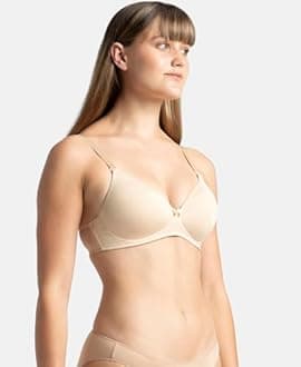 Jockey 1819 Women s Wirefree Padded Microfiber Nylon Elastane Stretch Full Coverage Multiway Styling T