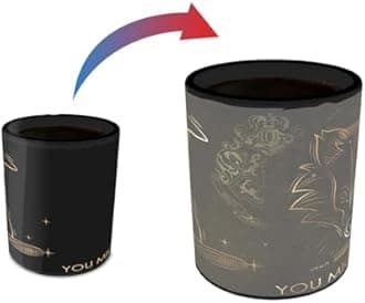 Harry Potter – Celestial Hogwarts Houses – Hufflepuff – Sorting Hat – 16 oz Large Ceramic Heat Sensitive Clue Mug – Full image revealed when HOT liquid is added MMUGC945