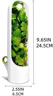 Herb Saver for Refrigerator, Herb Saver Pod, Fresh Herb Keeper for Cilantro, Mint, Parsley, Asparagus, Keeps Greens Fresh for 2-3 Weeks (1PCS)