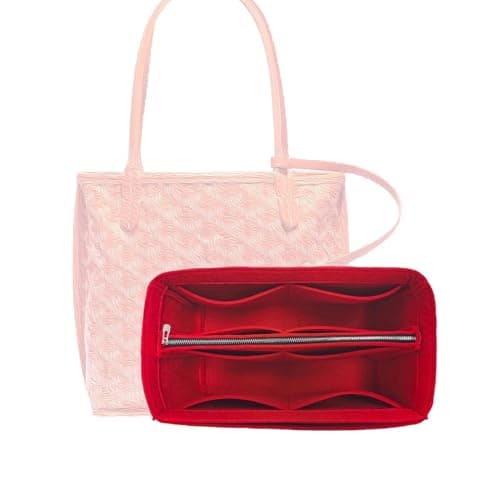 Divitize Premium Purse Organizer for Mini Anjou Bag Organizer Insert, fits Anjou PM Organizer, Anjou GM Insert, Handmade 2mm Thick Oval Shaped Felt Snug Sturdy Silver Zipper (For Anjou Mini, Lime)