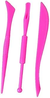 COMIART Set of 3 Double Heads Light Clay Tools Clay Sculpture Tool Creative Mud Shape Tools (1)