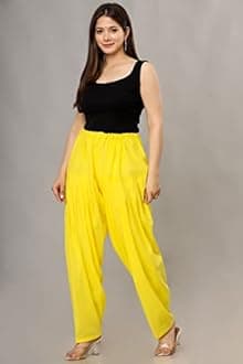 Woman's Plain Cotton SEMI Patiala Salwar with Dupatta|| Free Size || Plain Patiala || SEMI Patiala Pants || Solid Cotton Patiala || Patiyala