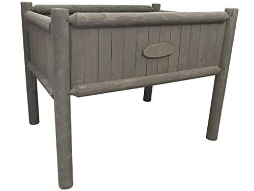Boldly Growing Raised Planter Box - Elevated Kit to Grow - Tall (Gray)