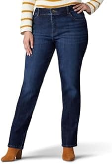 Lee Women's Plus Size Relaxed Fit Straight Leg Jean