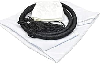 Mens Traditional Arabian Shemagh and Agal Set, Headscarf set for Thobe or Kandora, 138 x 138 cm/54" x 54", 3 Pieces set